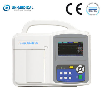 Machine médicale d'électrocardiogramme de machine de Digital ECG de la Manche de l'écran tactile 6 d'OIN de la CE